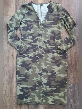 Bold Elements Camo Dress Womens Size Large NWT